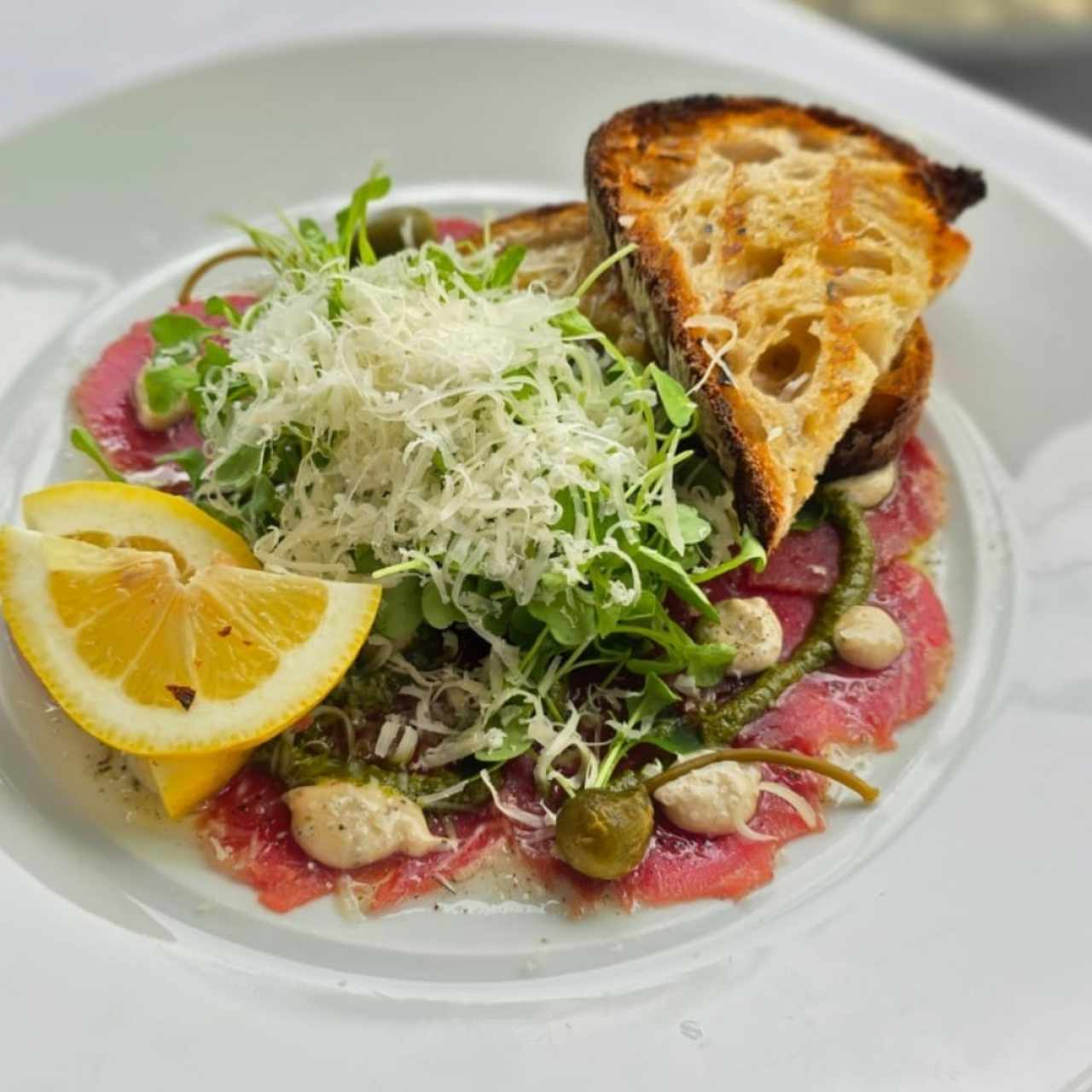 Carpaccio de ternera ahumado