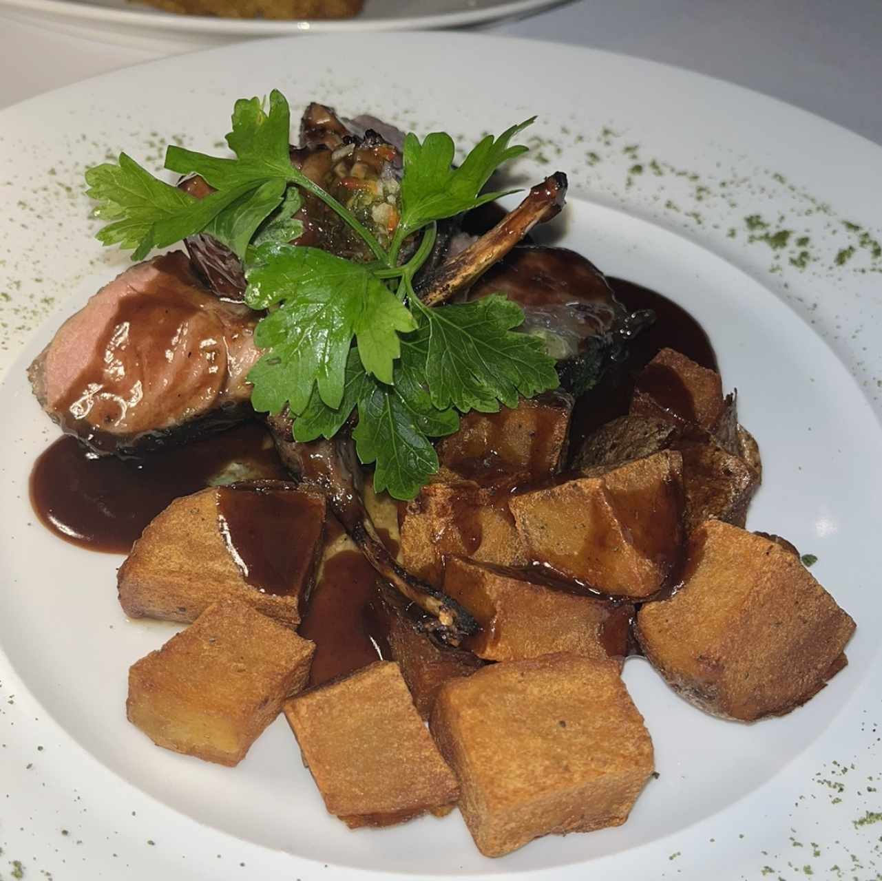Media pieza de Lamb rack