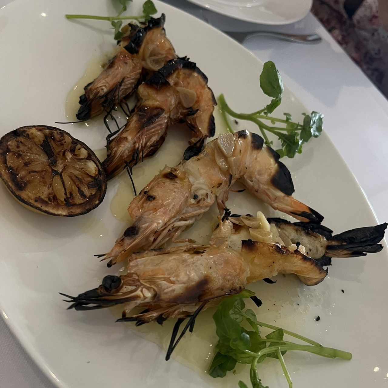 Langostinos a la braza 