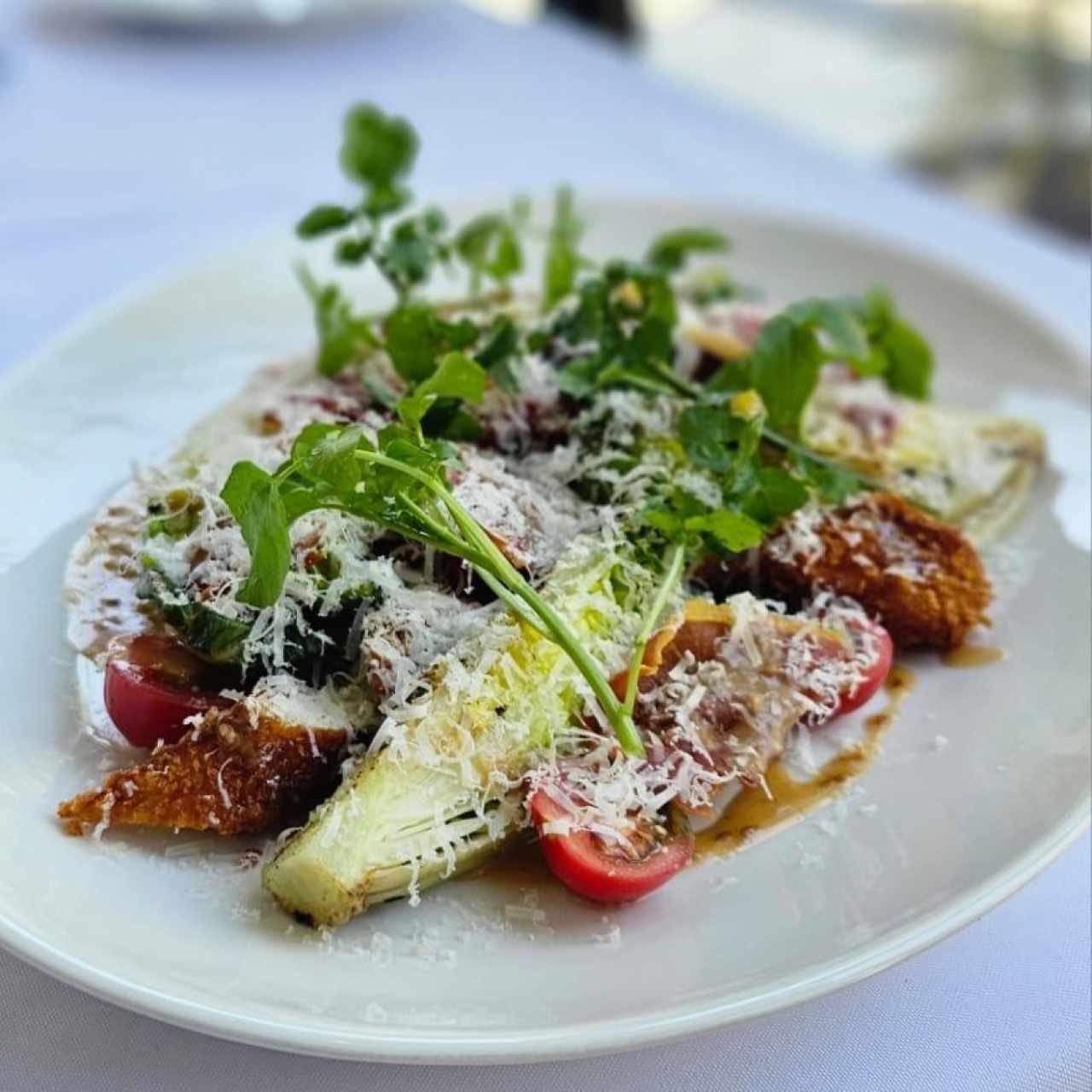 Ciboulette Caesar salad con pollo o camarones