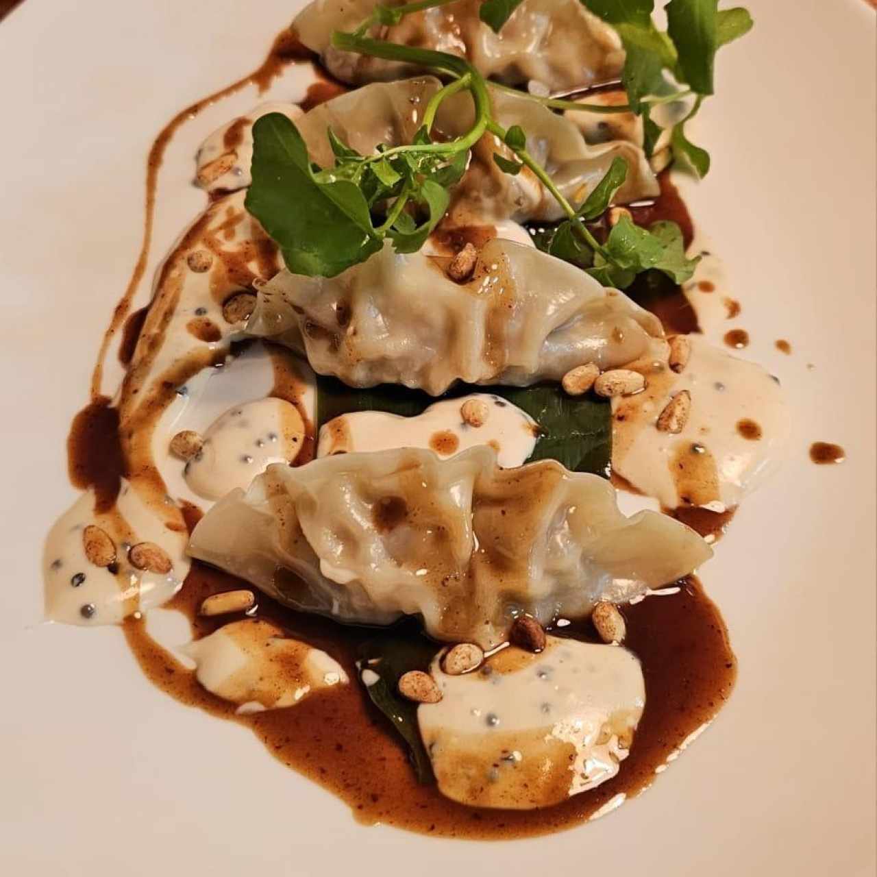 Dumplings de filete de ternera al vapor
