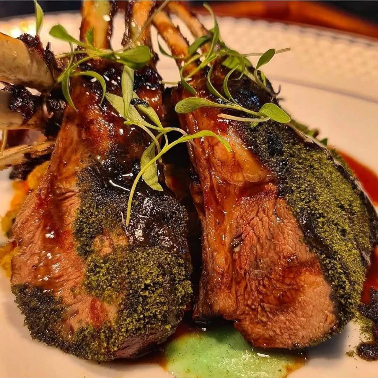 Media pieza de Lamb rack