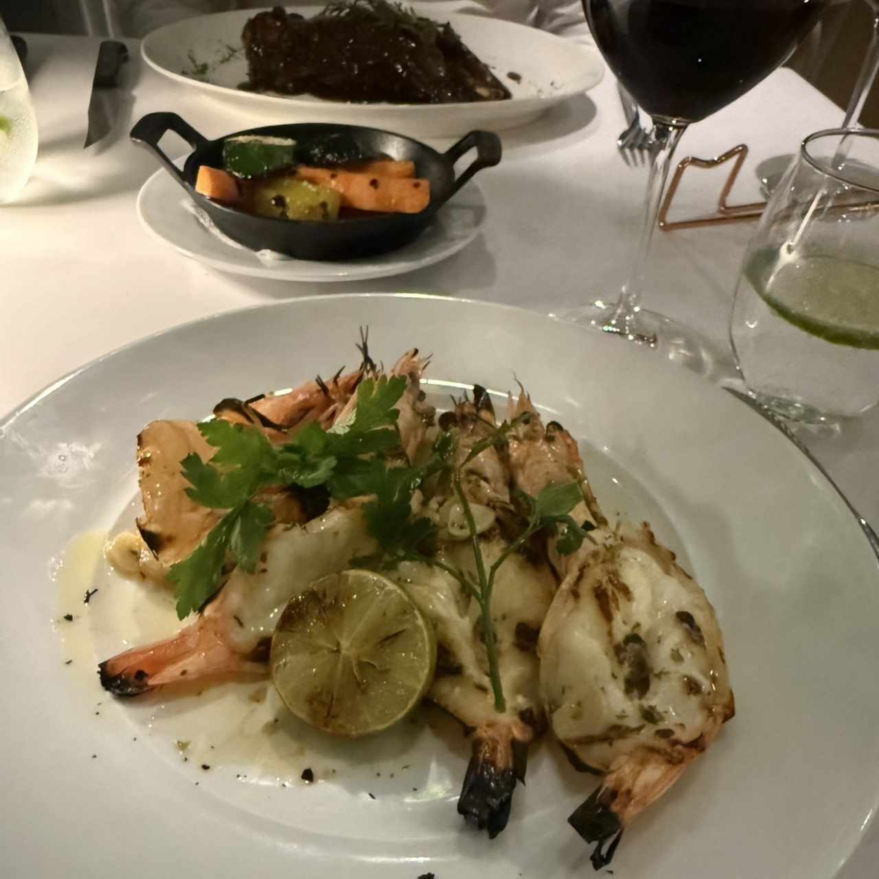 Langostinos jumbo a la brasa
