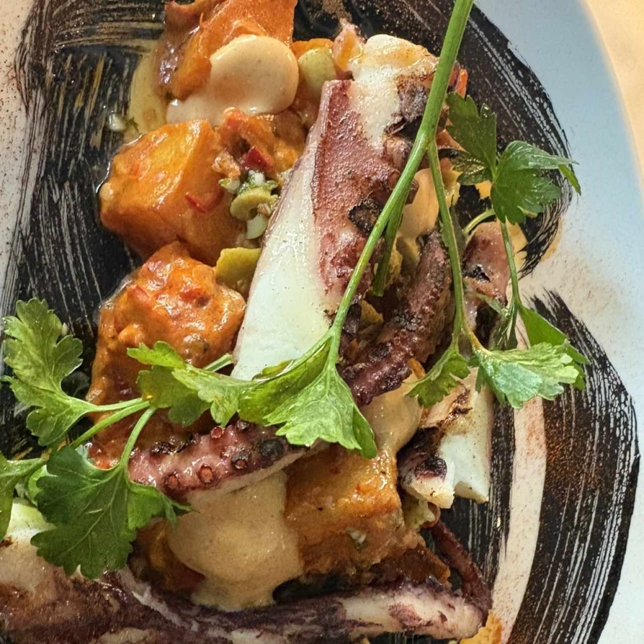 Pulpo del mediterráneo al grill