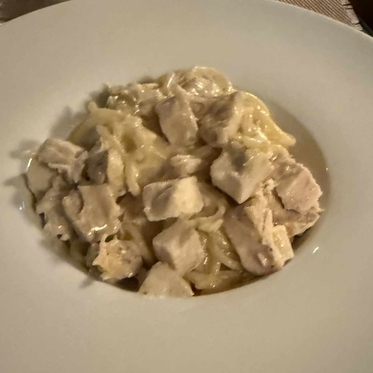 Pasta con pollo 