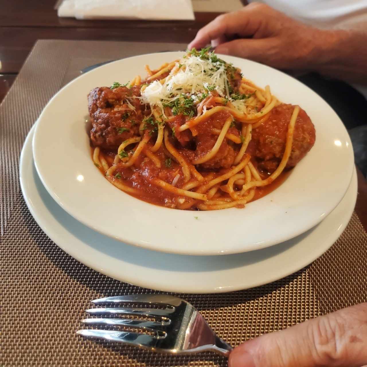 Spaghetti and meatballs 