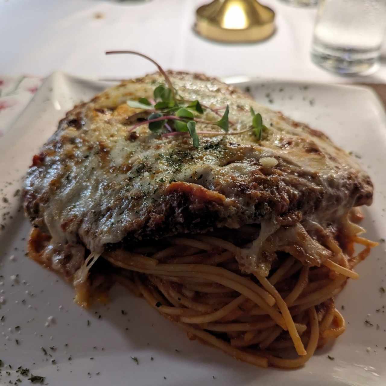Pasta con pechuga de pollo 