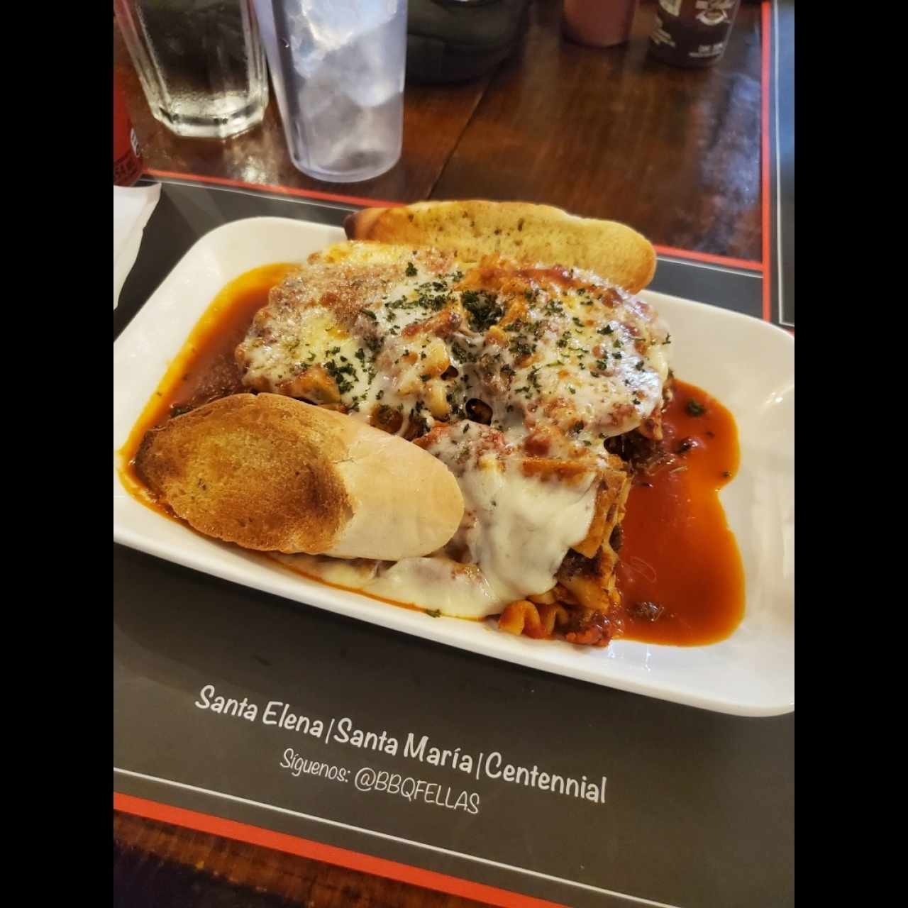 Lasagne with brisket 