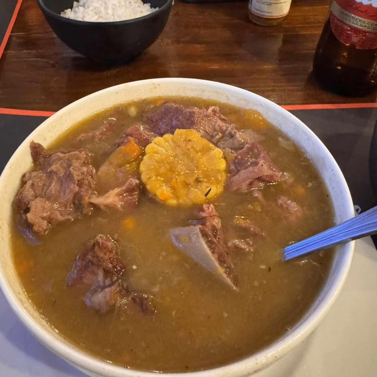 Sopa de costila ahumada 