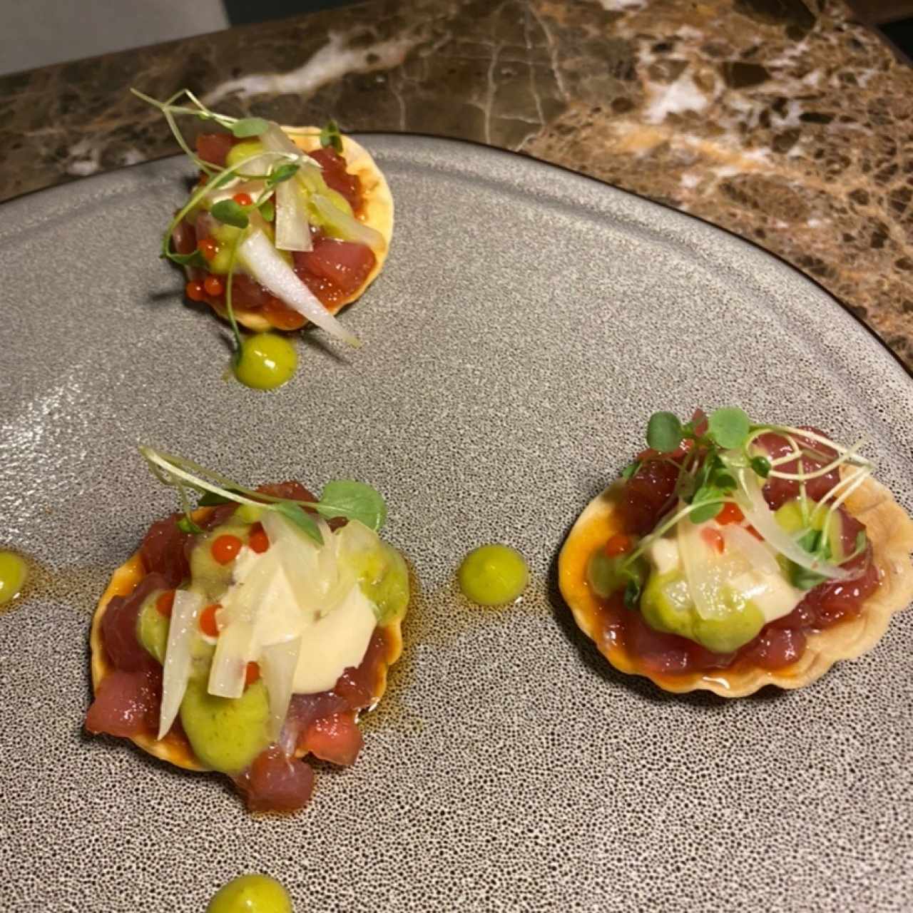Cestitas de ceviche