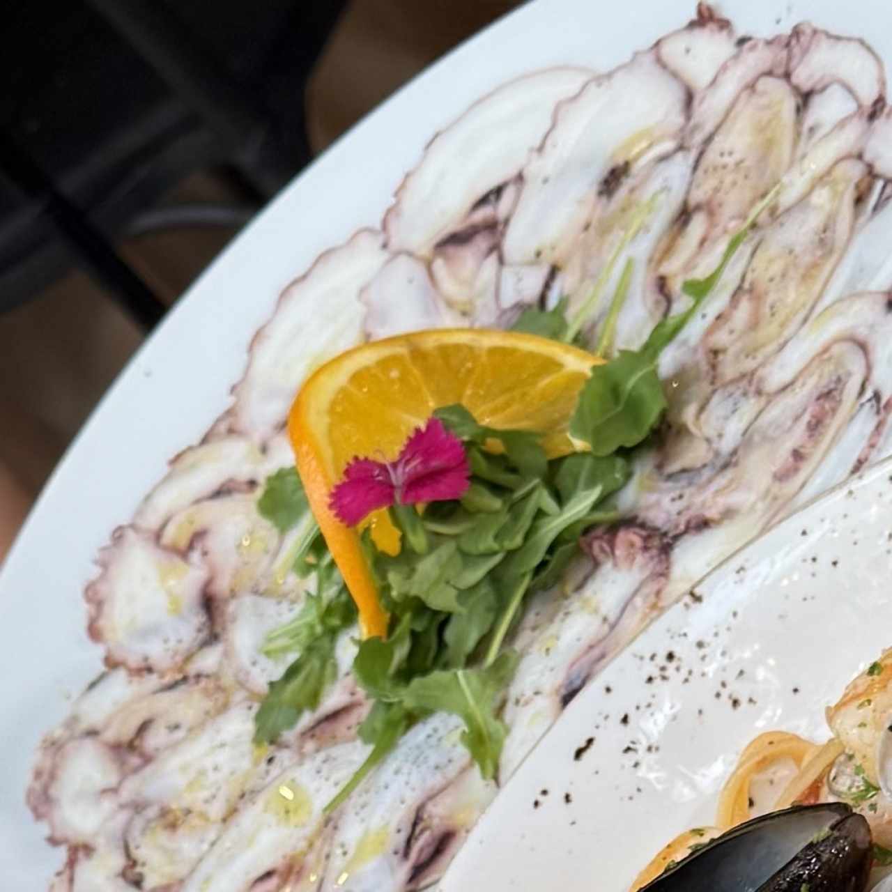 Carpaccio de pulpo 