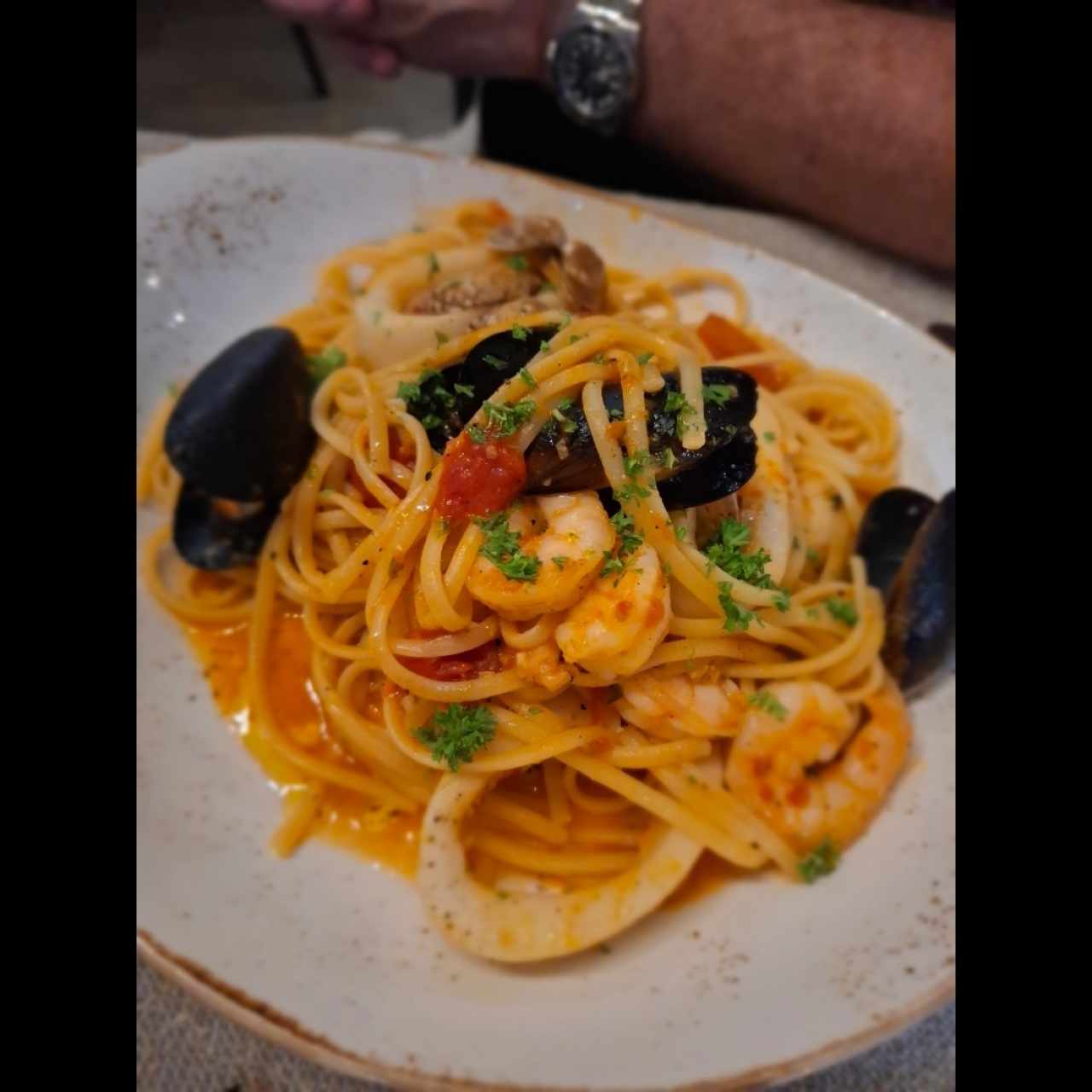 Pasta con Mariscos