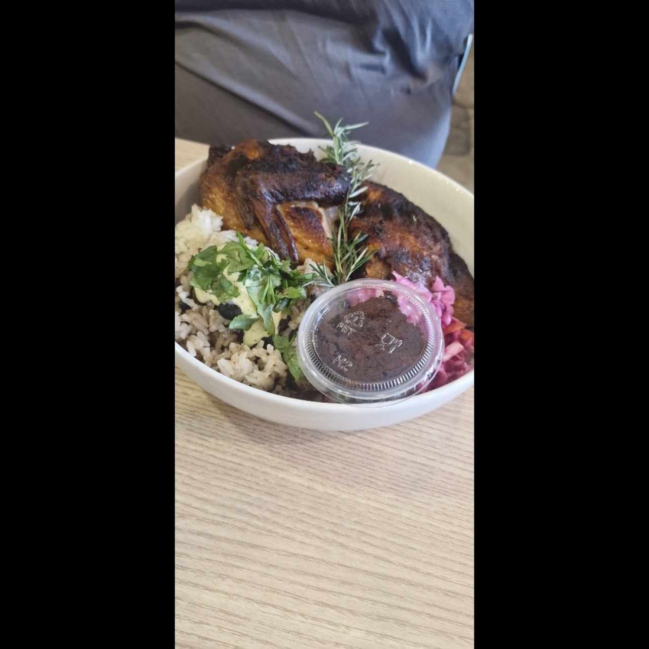 Pollo ahumado Medio