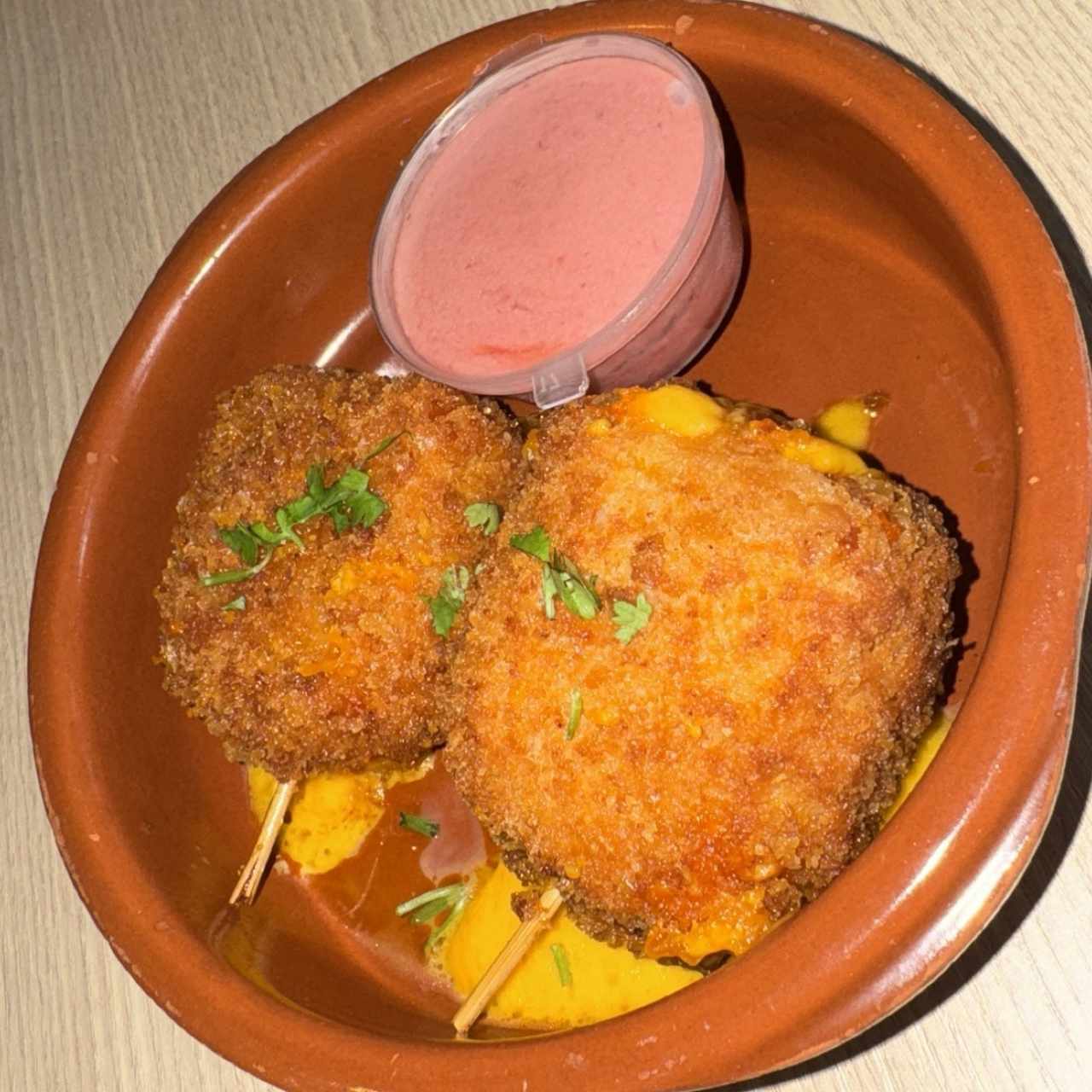 Croquetas de Cheddar y Chicharrón