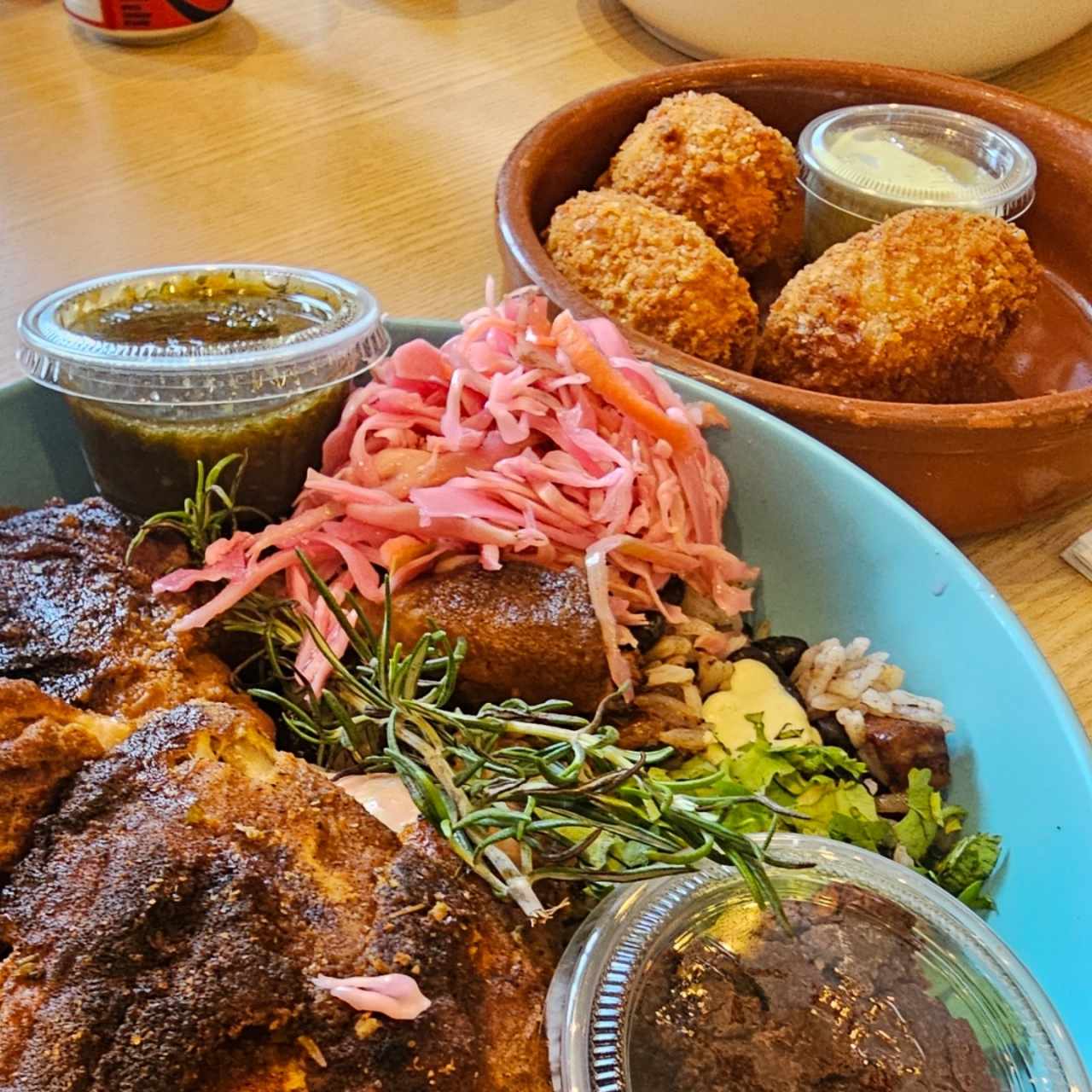 Croquetas de Cheddar y Chicharrón