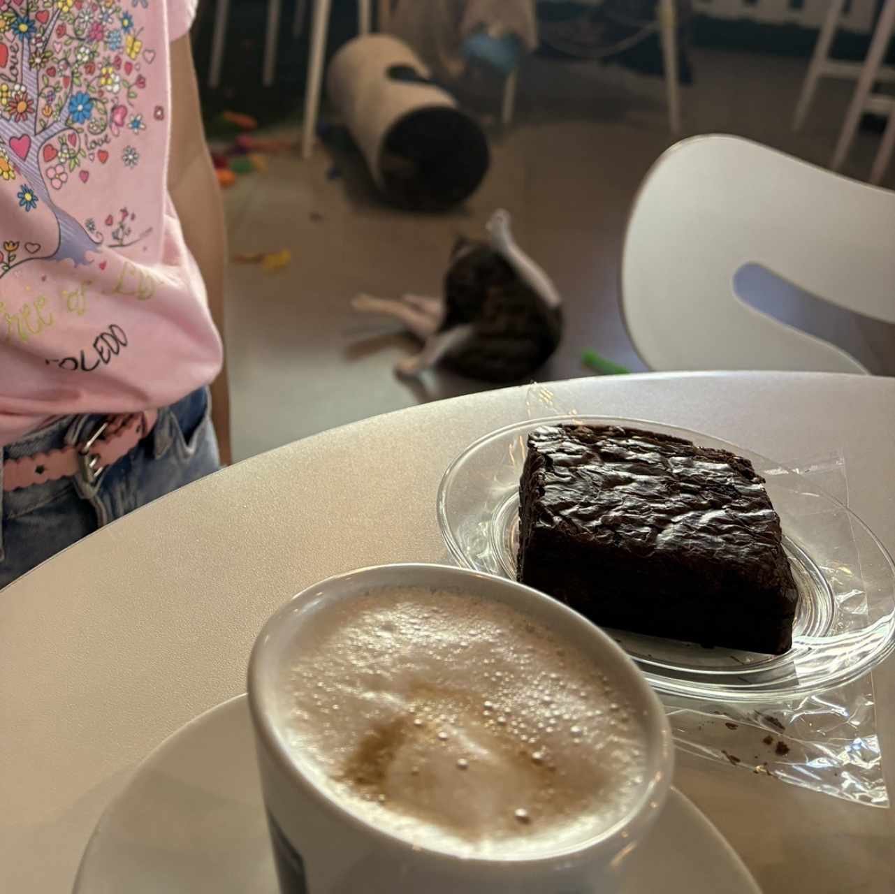 Catpuccino y Brownie