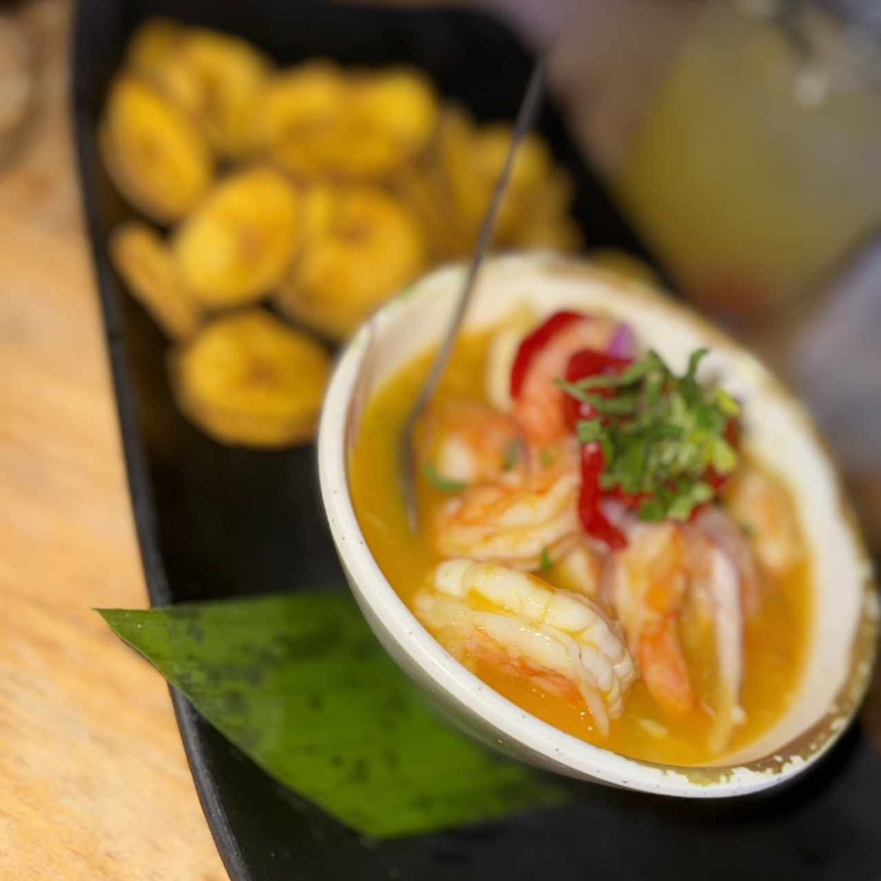 Ceviche Camarón con Maracuyá