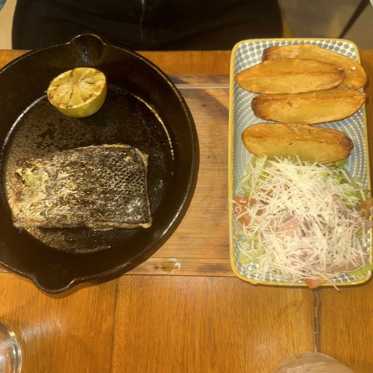 Filete de salmon a la brasa