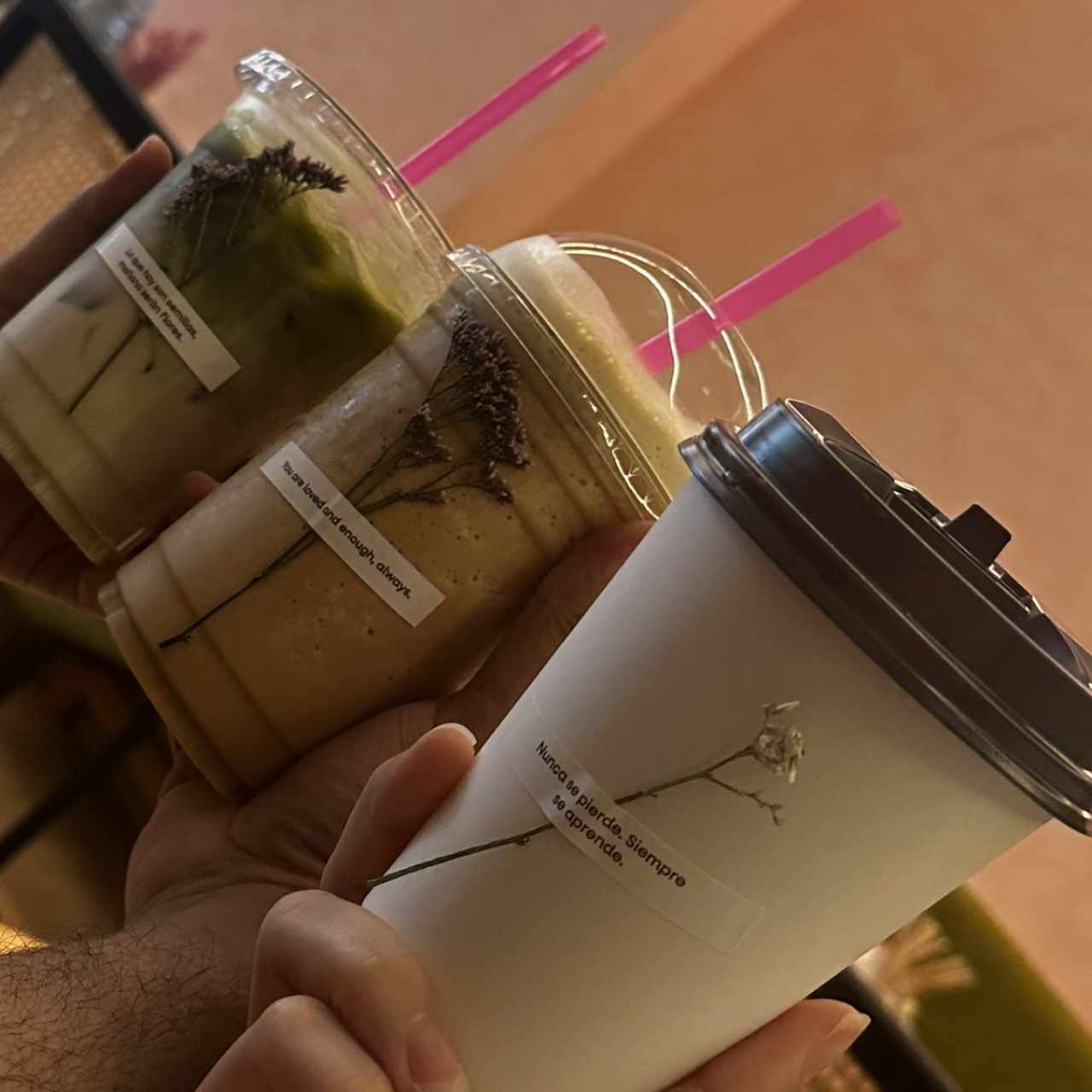 Matcha chai y cafe