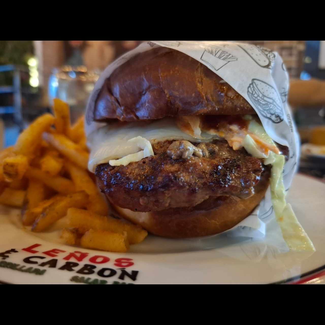 HAMBURGUESA LEÑOS & CARBÓN ANGUS USDA CHOICE
