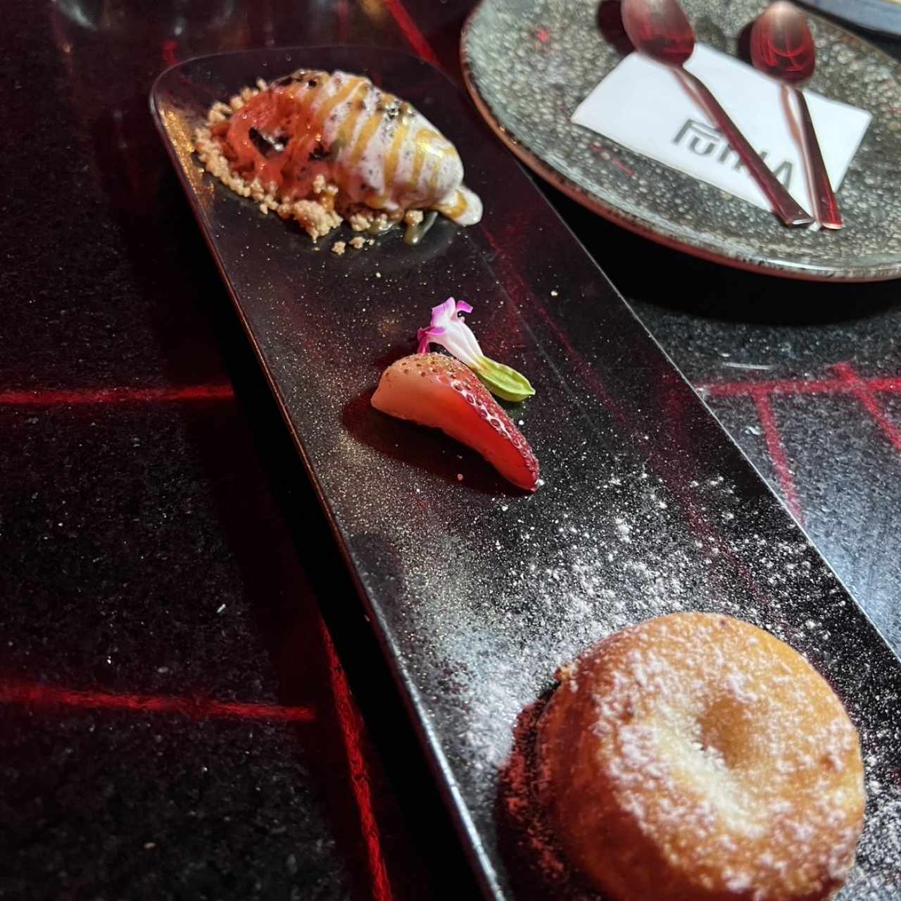 Fondant de chocolate blanco
