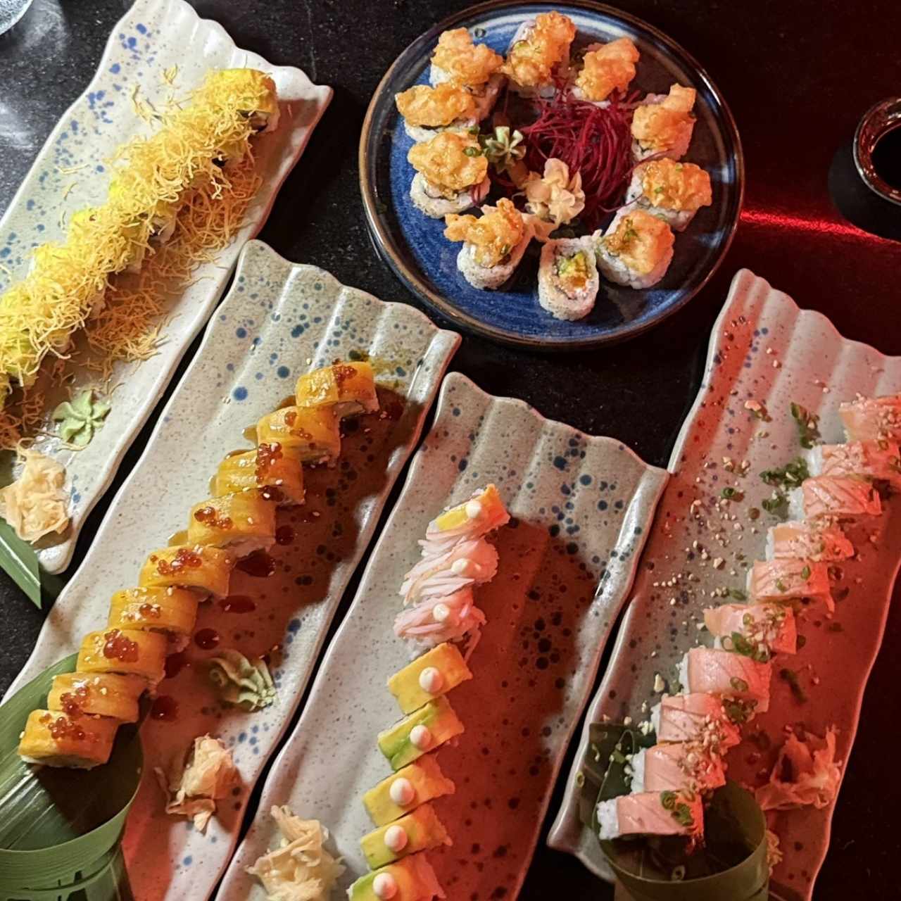 5 rollos de sushi 