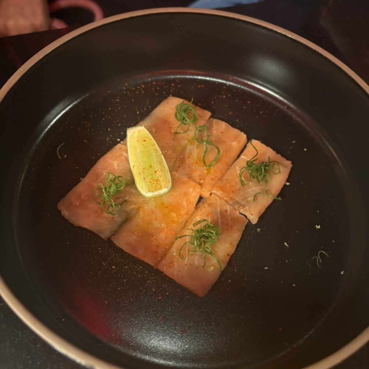 Carpaccio de Salmón ahumado