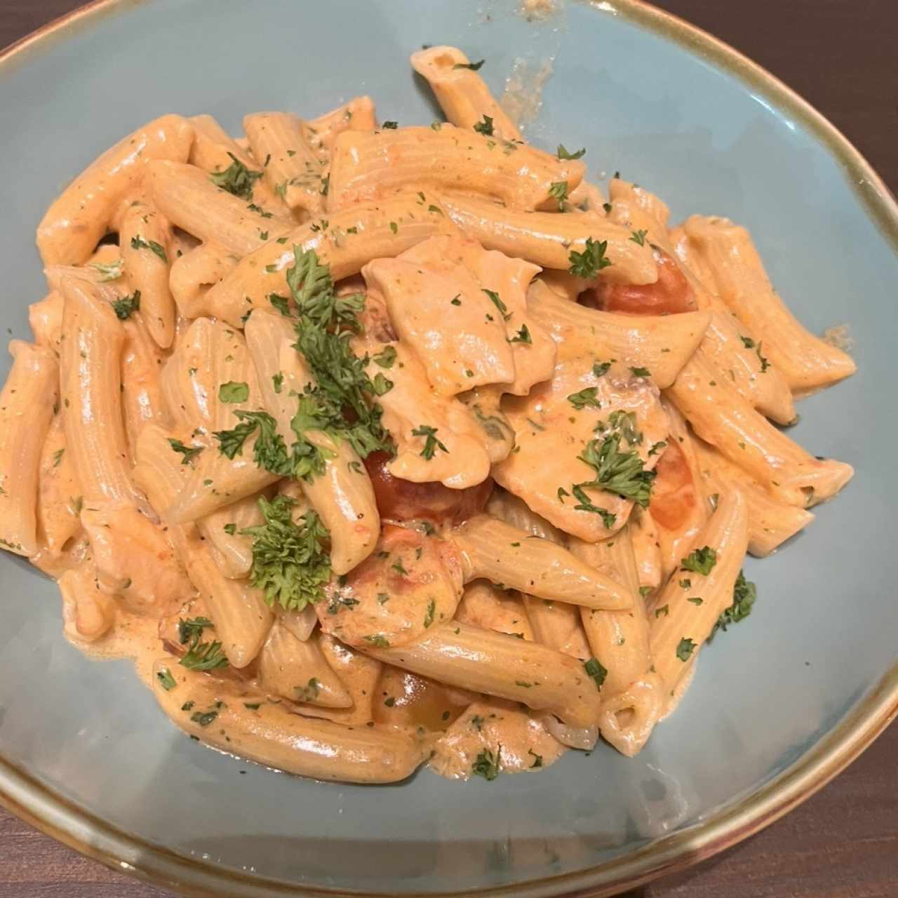 Salsa rosada con salmon