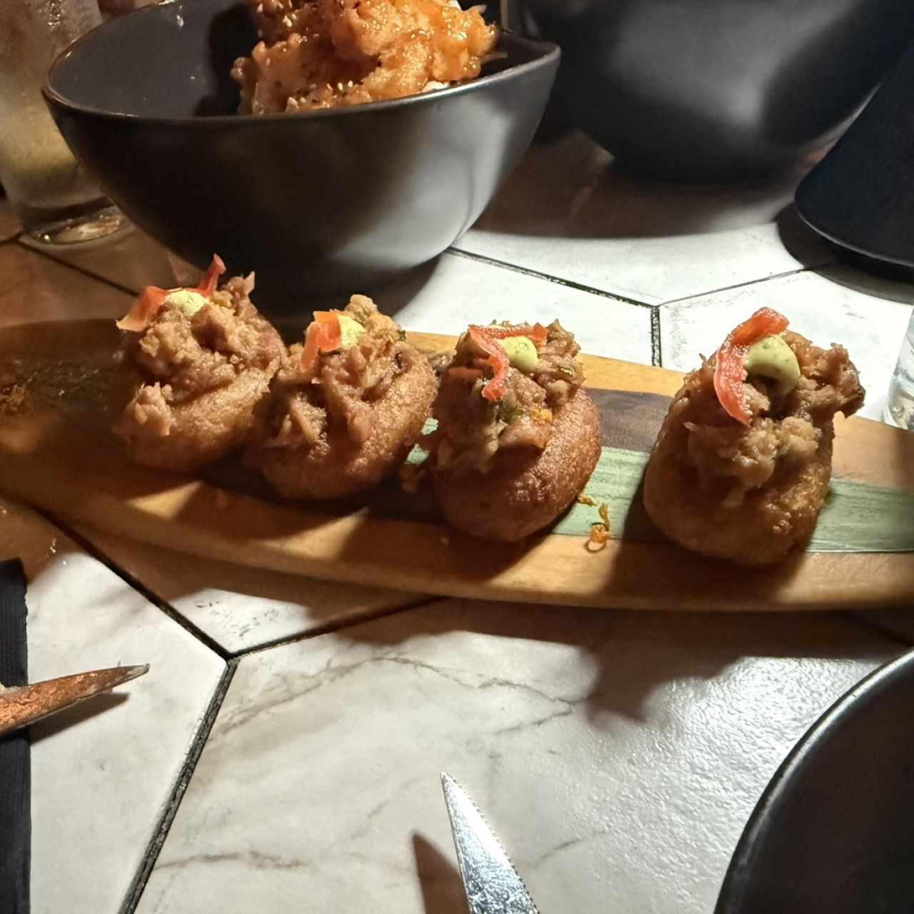 Acompañantes - Yuca y tofú