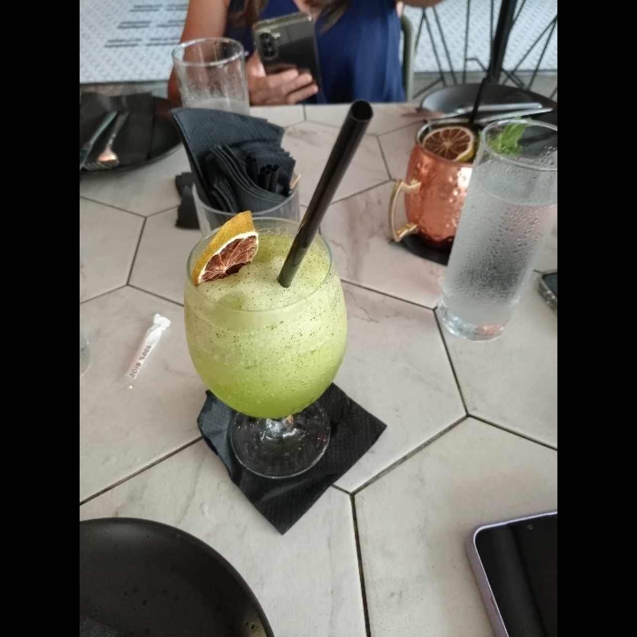 Limonada con hierbabuena 