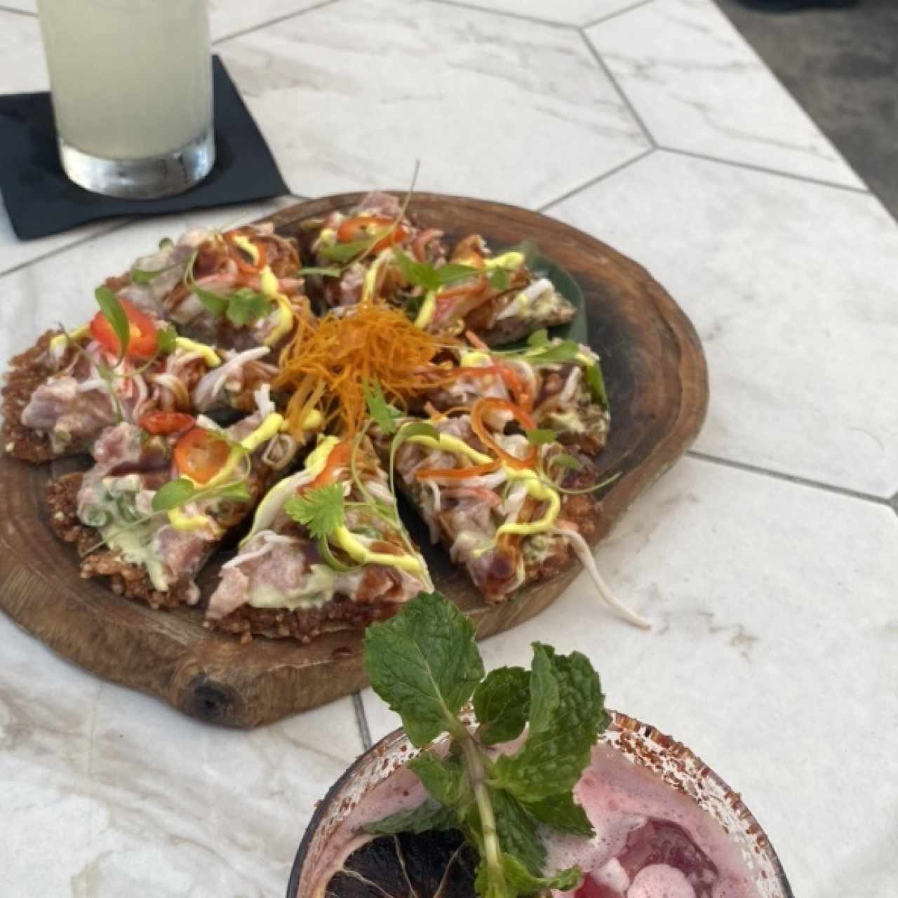Sushi Pizza (Atún o Salmón)