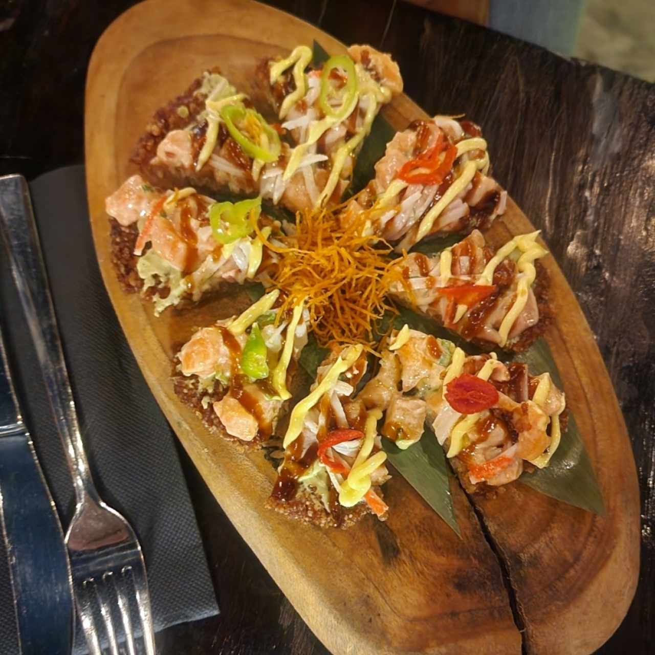 Sushi Pizza (Atún o Salmón)