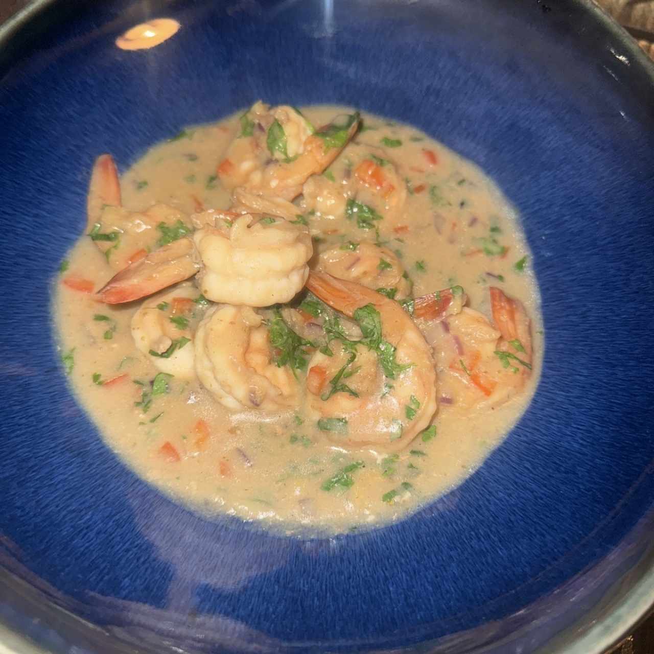 Encocada de camarones 