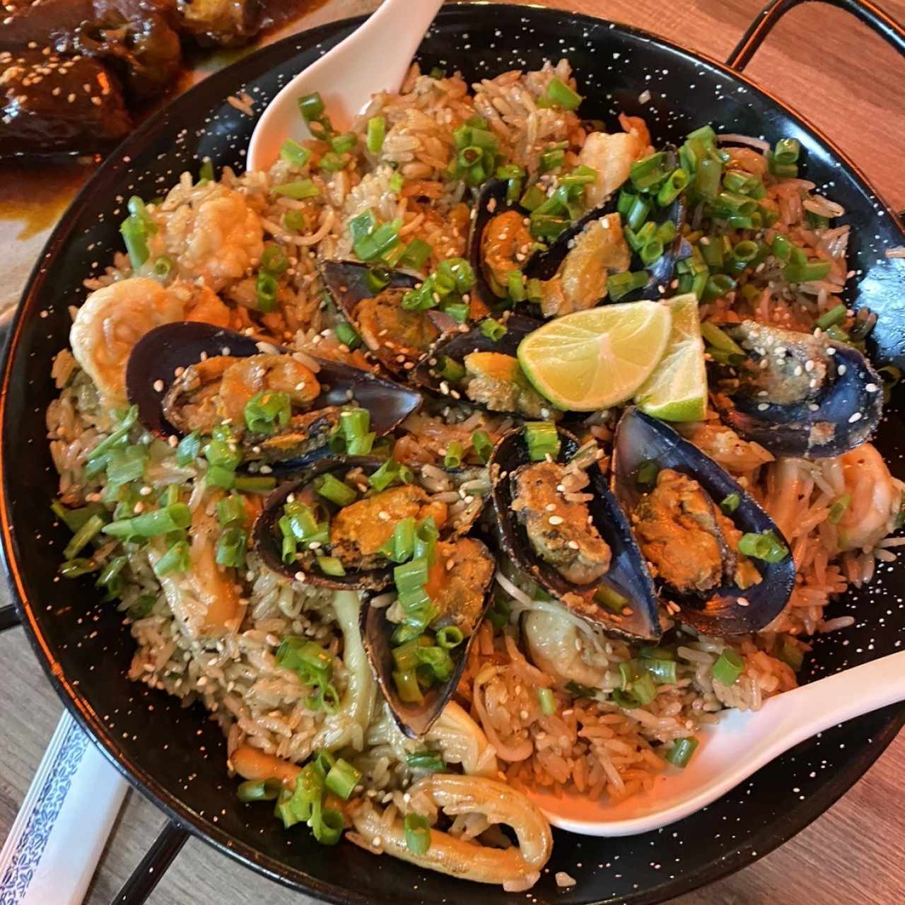 Arroz fusión de Marisco estilo Paella
