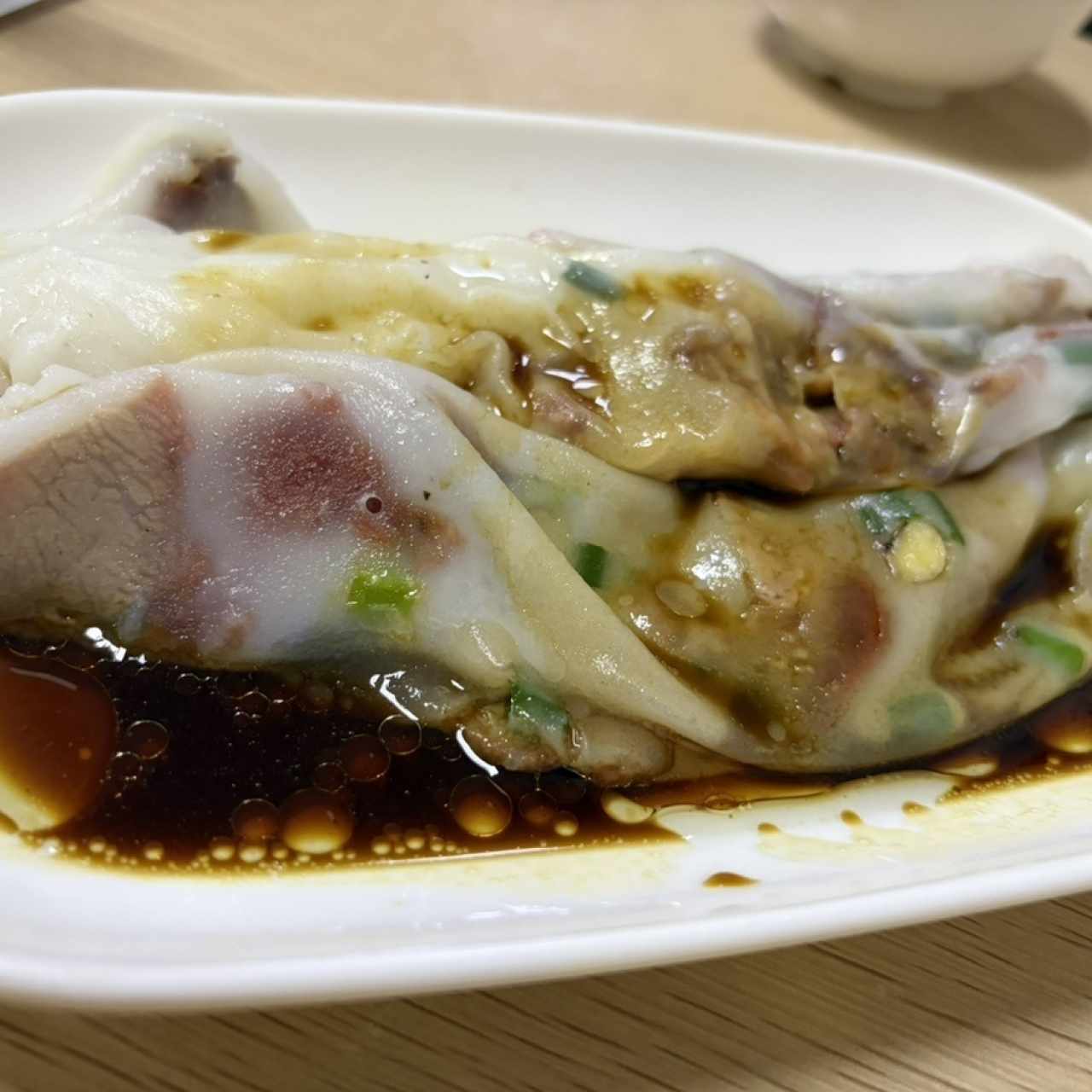 Cheng fun de puerco asado