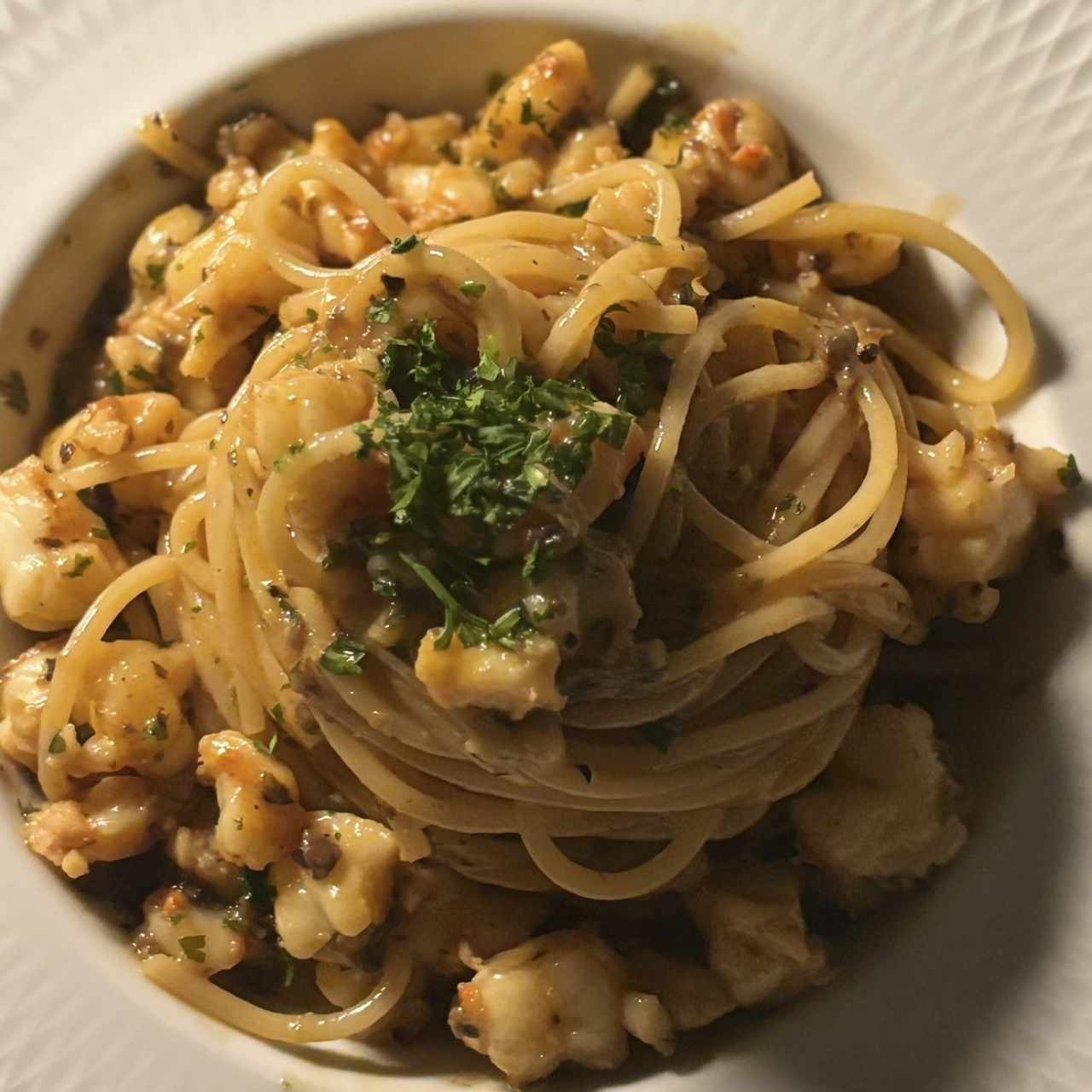 Spaghetti Al Gambero Truffato