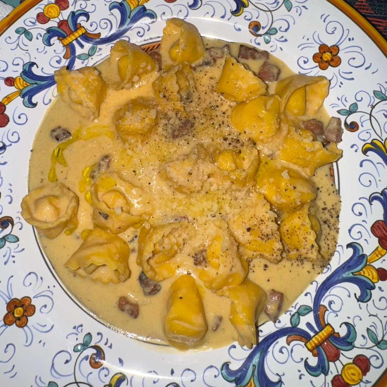 Capelletti alla Carbonara Romana