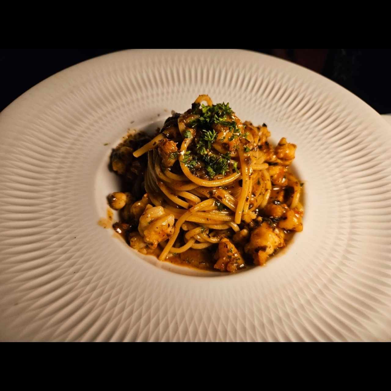 Spaghetti Al Gambero Truffato
