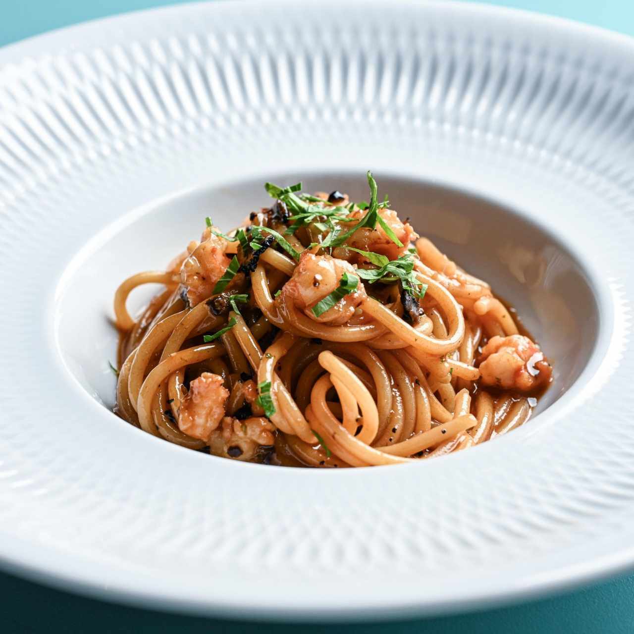 Spaghetti Al Gambero Truffato