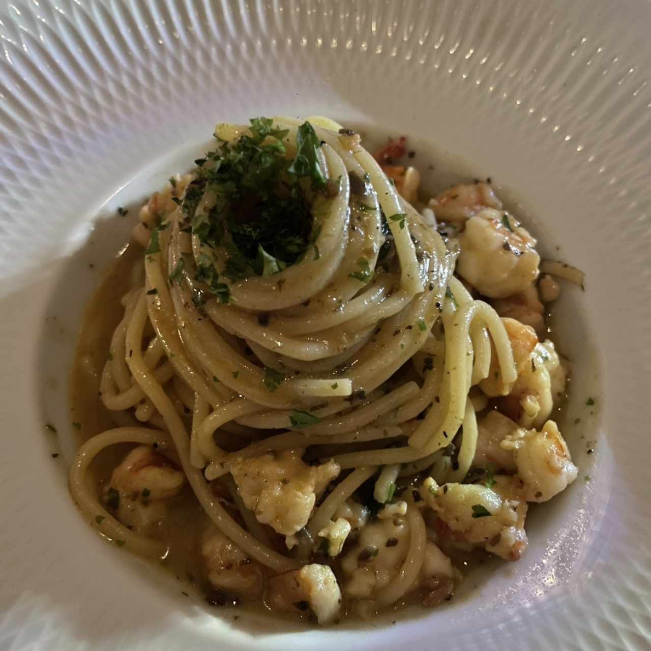 Spaghetti Al Gambero Truffato