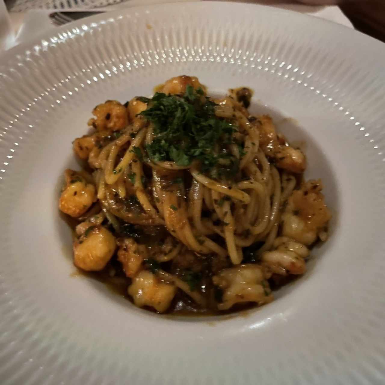 Spaghetti Al Gambero Truffato