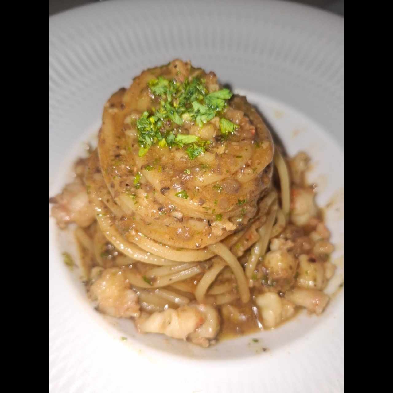 Spaghetti Al Gambero Truffato