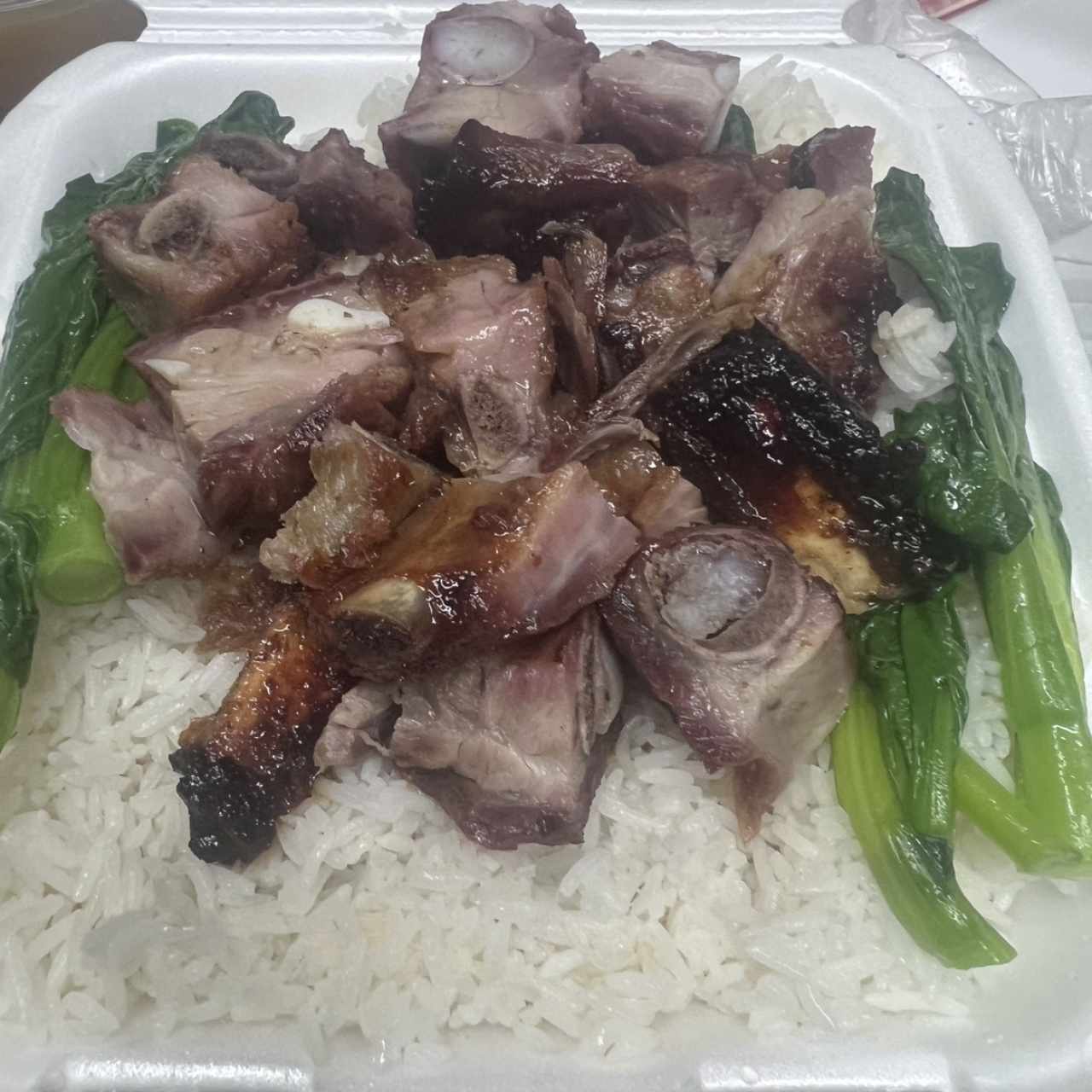 Arroz Con Costilla Asada Solo