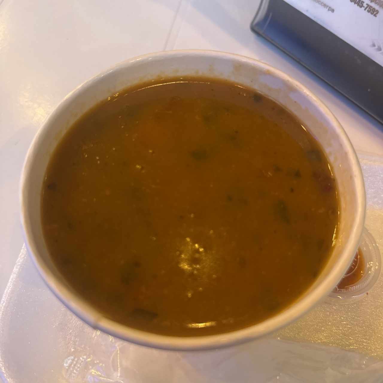 Entradas - Sopa de Mariscos