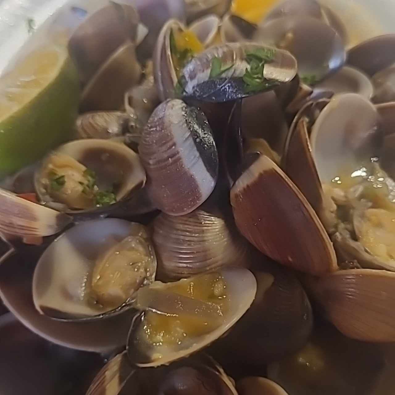 almejas al ajillo