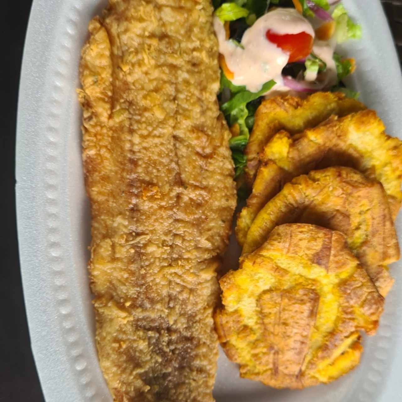 Filete de pescado apanado