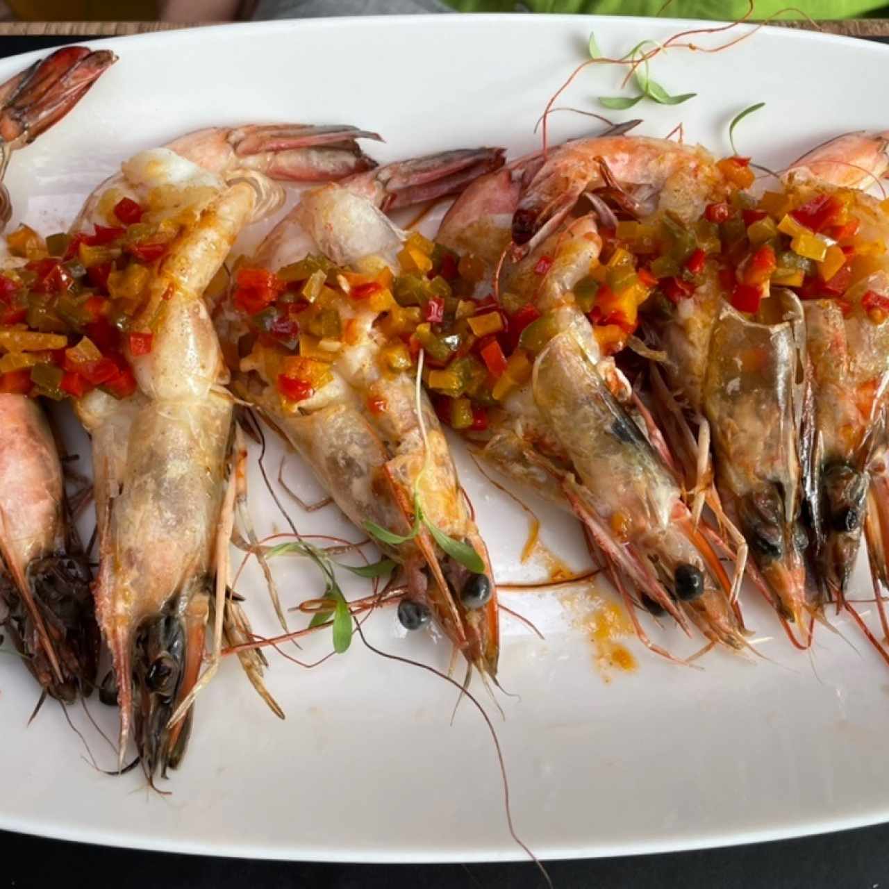 Langostinos a la parrilla