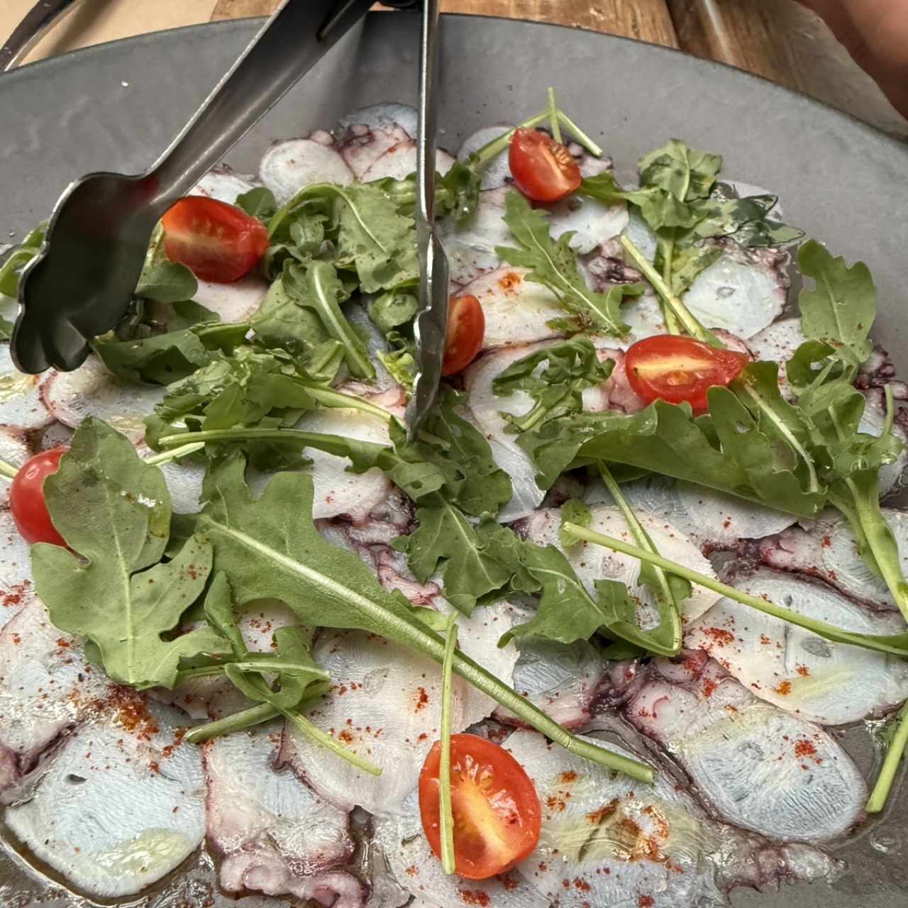 Carpaccio de pulpo