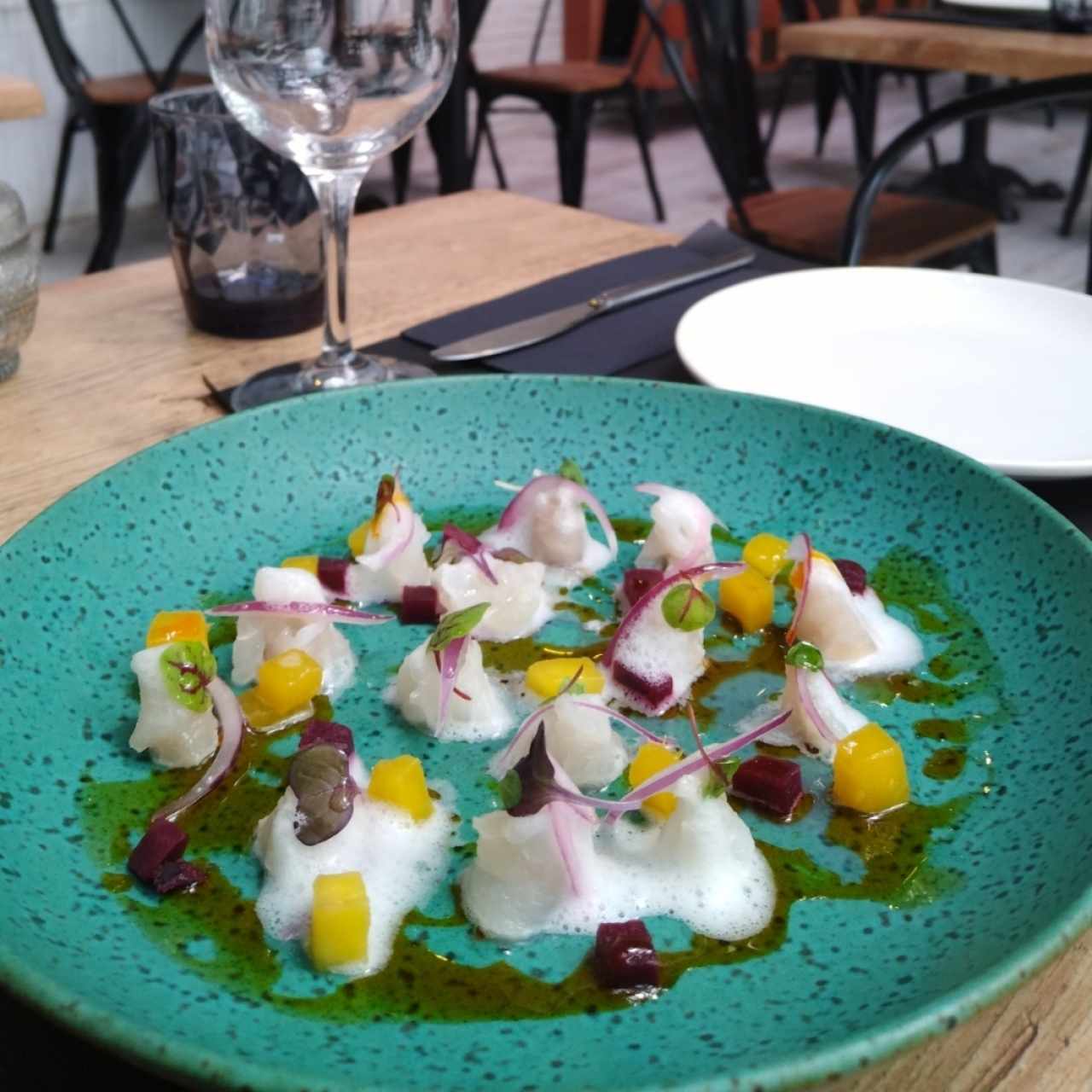 Entrantes Frios - Ceviche de corvina