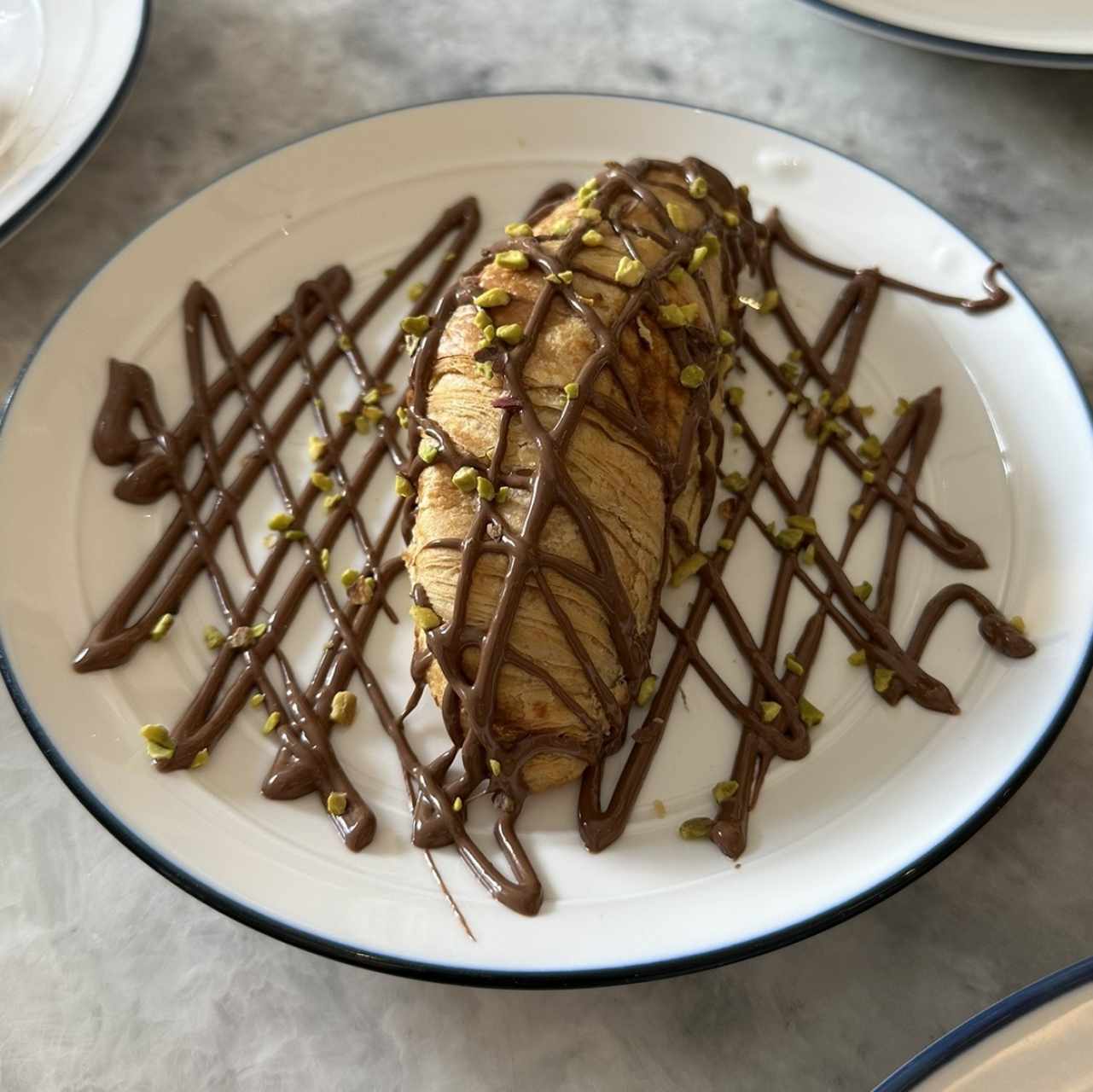 Croissant de nutella y pistacho 